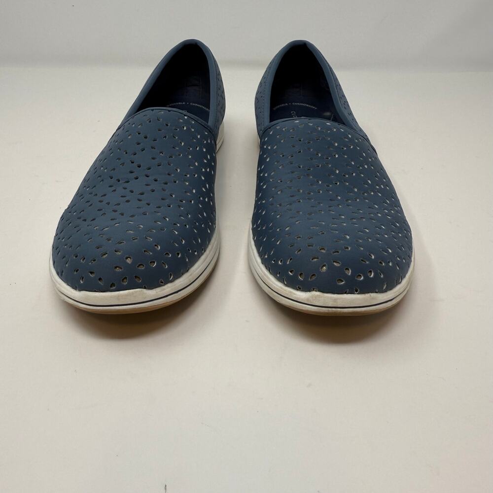 Clarks Cloudstepper Breeze Emily Slip On Shoes Womens 9 Blue Casual Comfort EUC - Picture 2 of 12